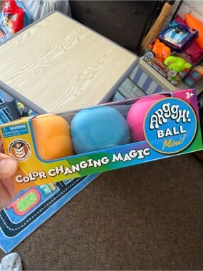 NEW- Arggh Mini Stress Balls for Adults and Kids - Color Changing- 3 Pack